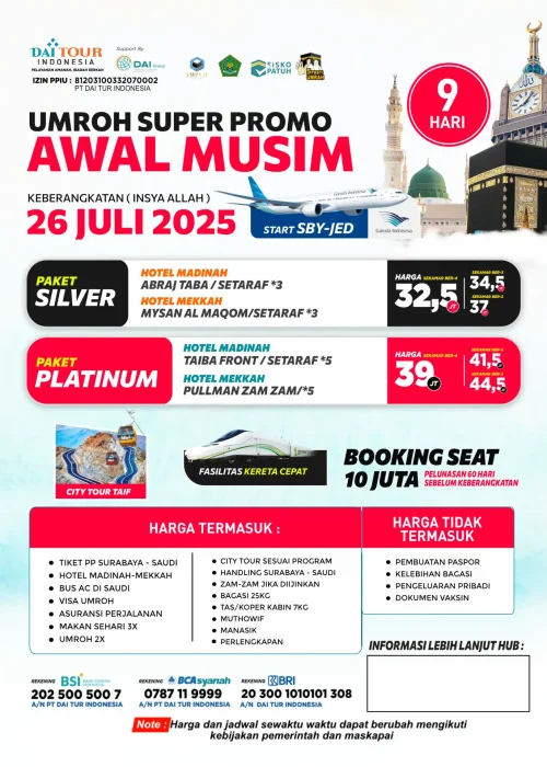 26 Juli 2025 Awal Musim