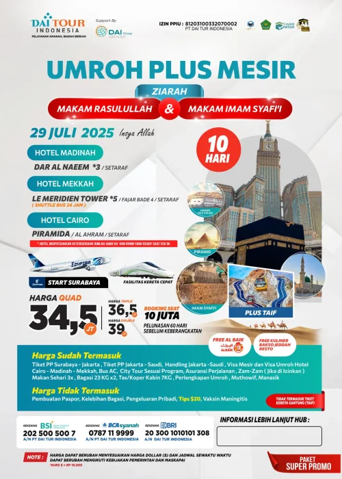 29 juli plus mesir