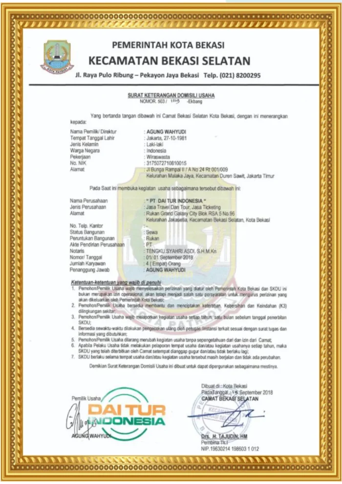 COMPANY PROFILE DAITOUR 20251
