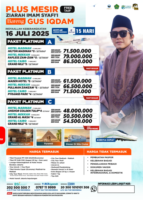 Flayer Gus Iqdam mesir 3 paket harga new